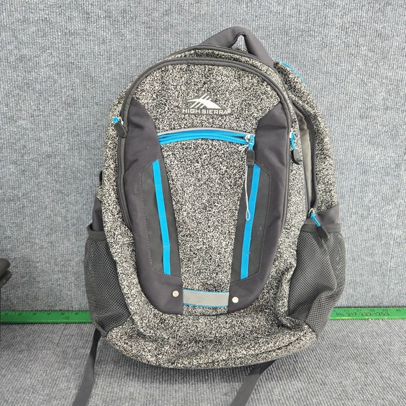 High Sierra Other - High Sierra Backpack Gray Blue Mesh Laptop School Bag